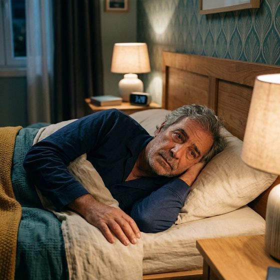 Pessoa com sono perturbado pelo ruído interno